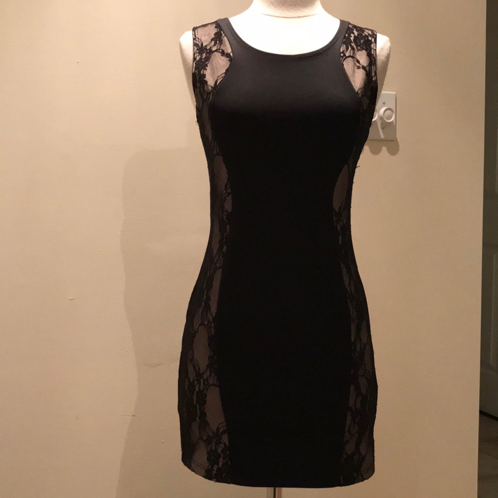 Charlotte Russe Lace Black Dress
